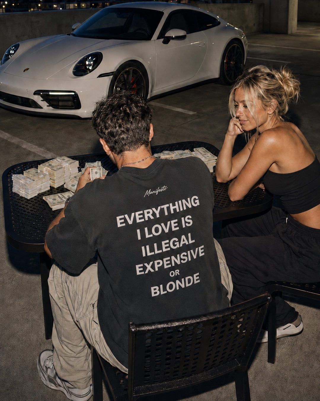 EVERYTHING I LOVE IS ILLEGAL EXPENSIVE OR BLONDE
