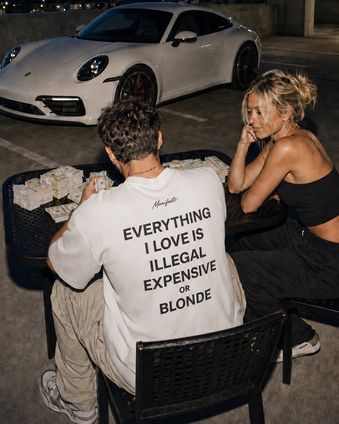 EVERYTHING I LOVE IS ILLEGAL EXPENSIVE OR BLONDE