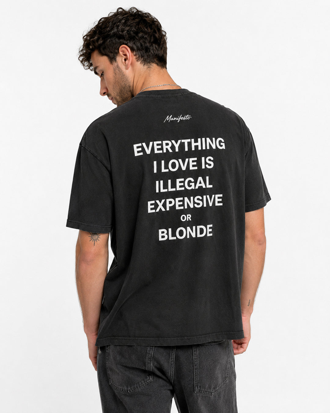 EVERYTHING I LOVE IS ILLEGAL EXPENSIVE OR BLONDE