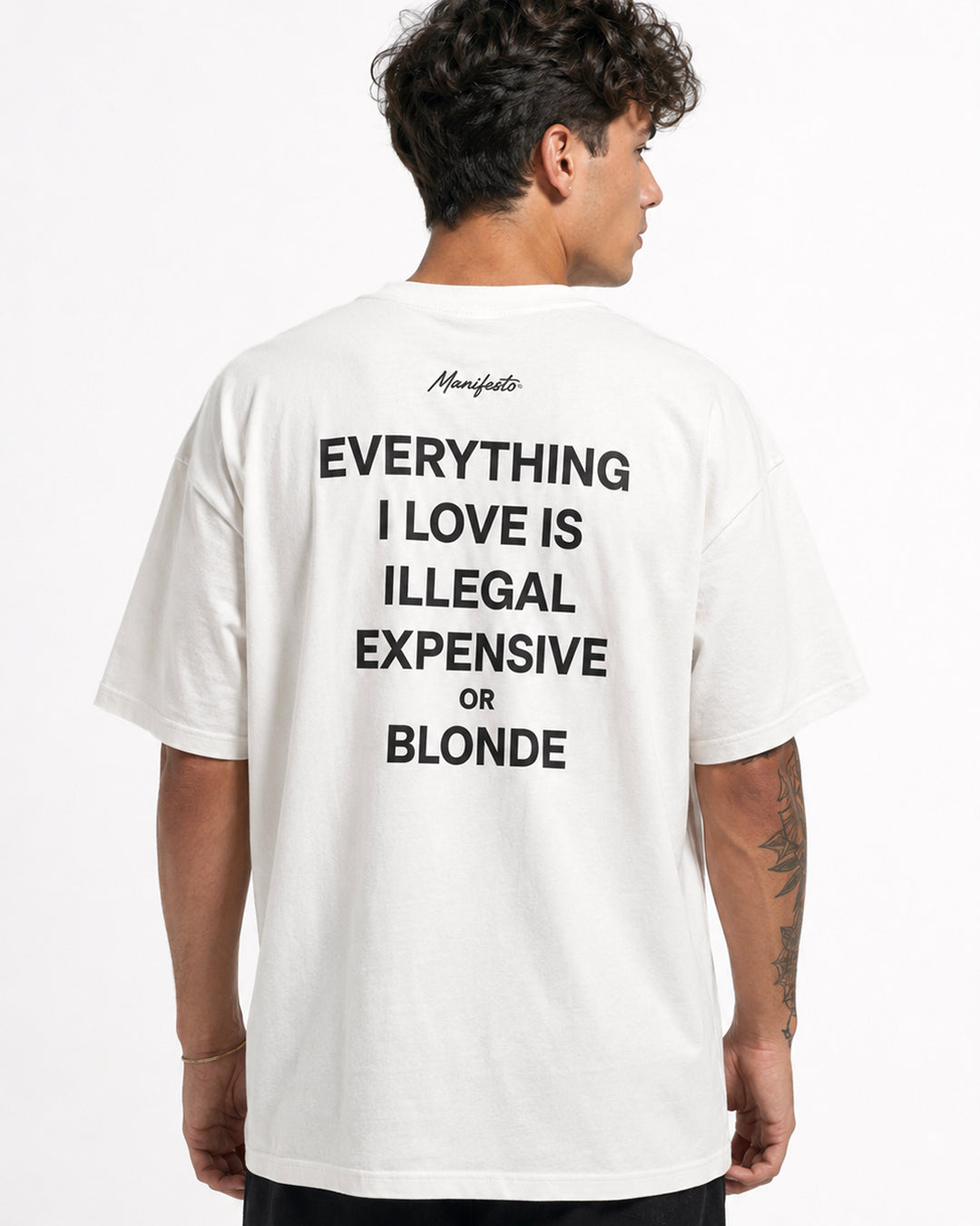 EVERYTHING I LOVE IS ILLEGAL EXPENSIVE OR BLONDE